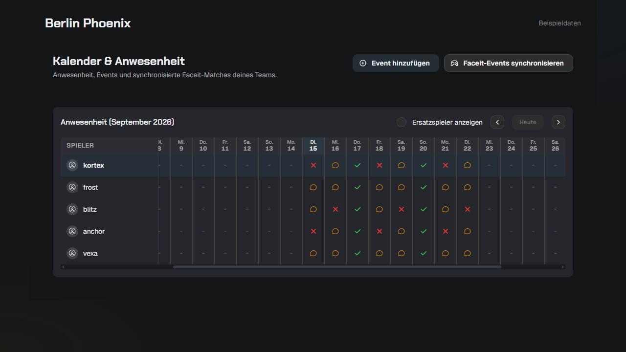 Termine zentral planen